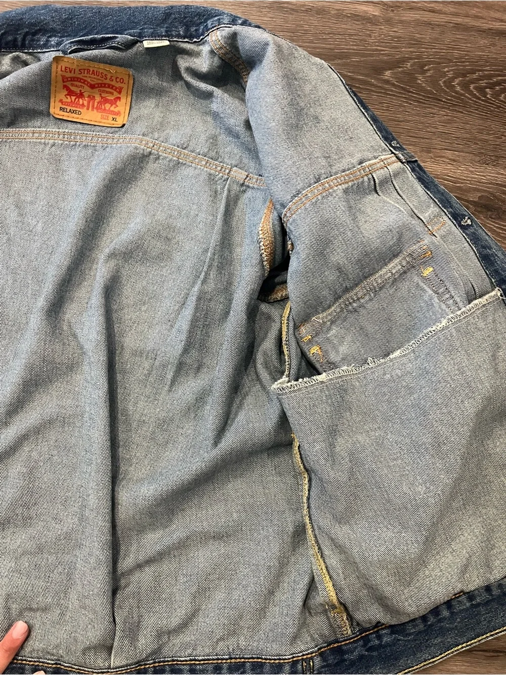 Levi's Vintage Style Blue Denim Trucker Jacket
